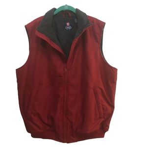 Chaps men’s outerwear red vest, L